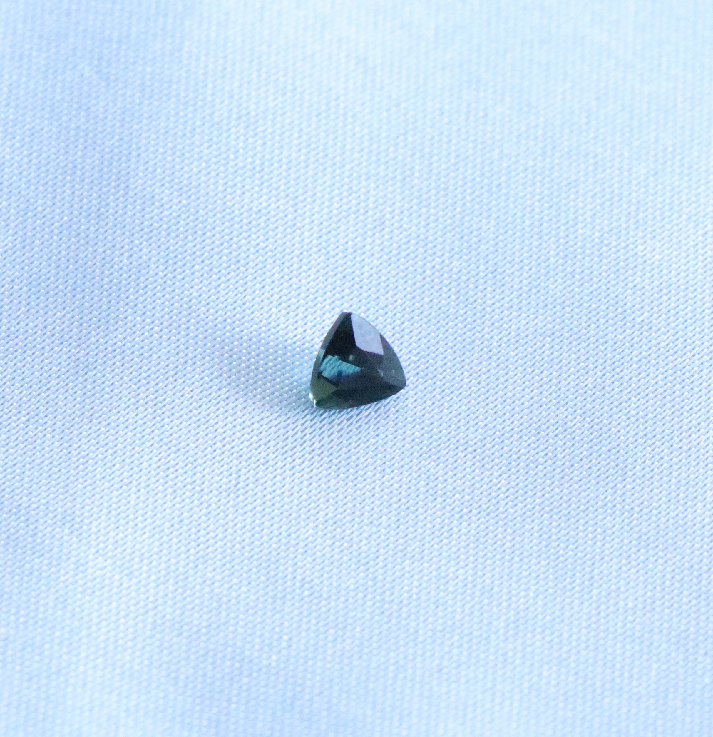 0.5 ct. Natural Deep Green Trillion Tourmaline