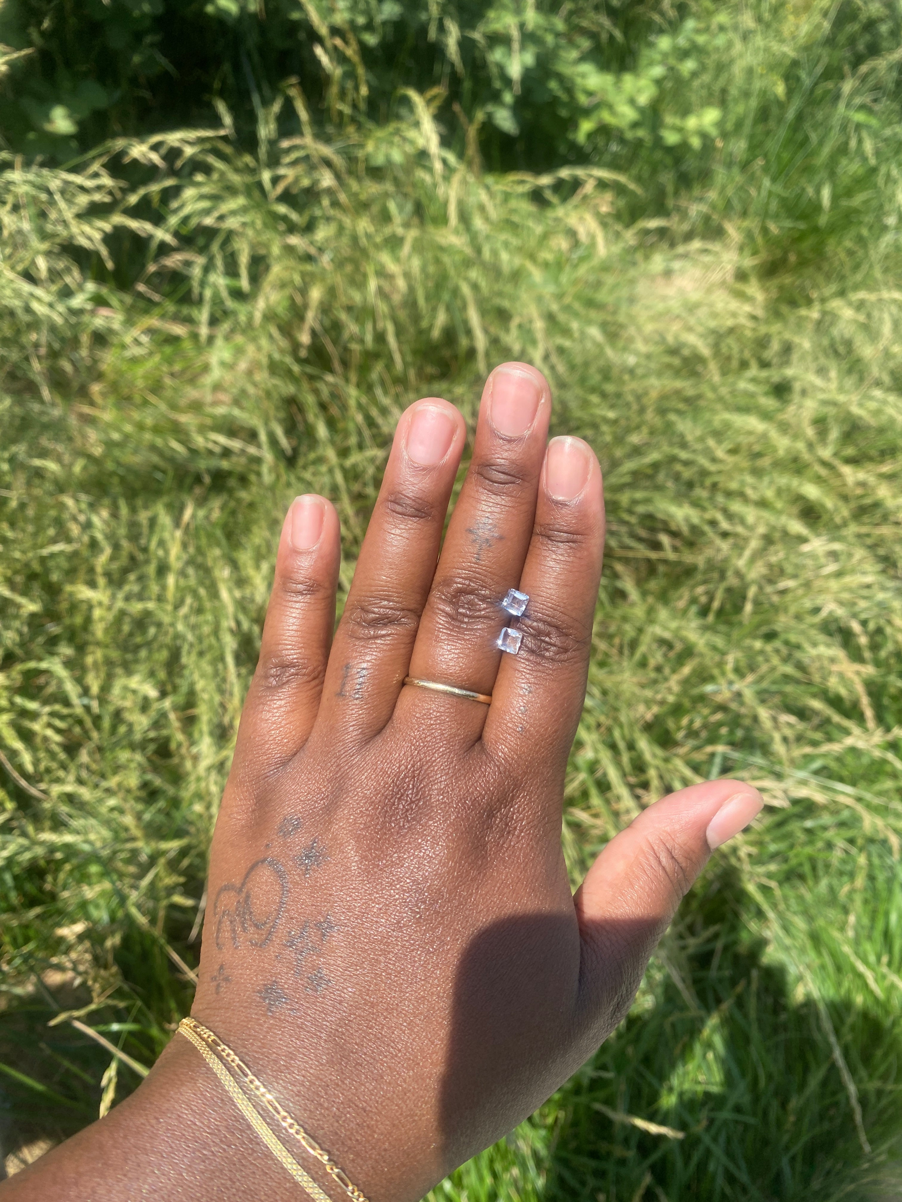 1.3 ct. Natural Princess Cut White Topaz