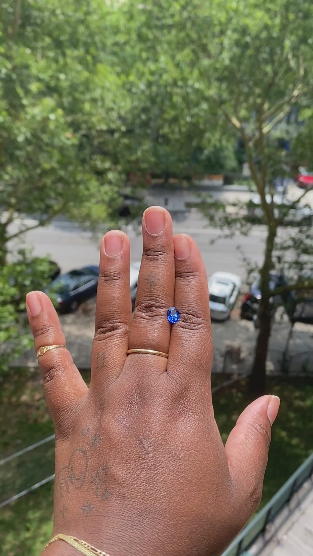 1.60 ct. Oval Cut Lab-Grown Blue Spinel