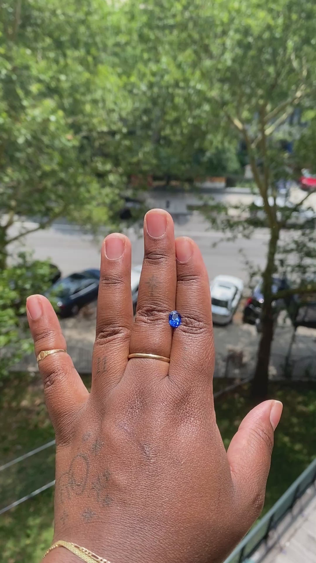 1.60 ct. Oval Cut Lab-Grown Blue Spinel