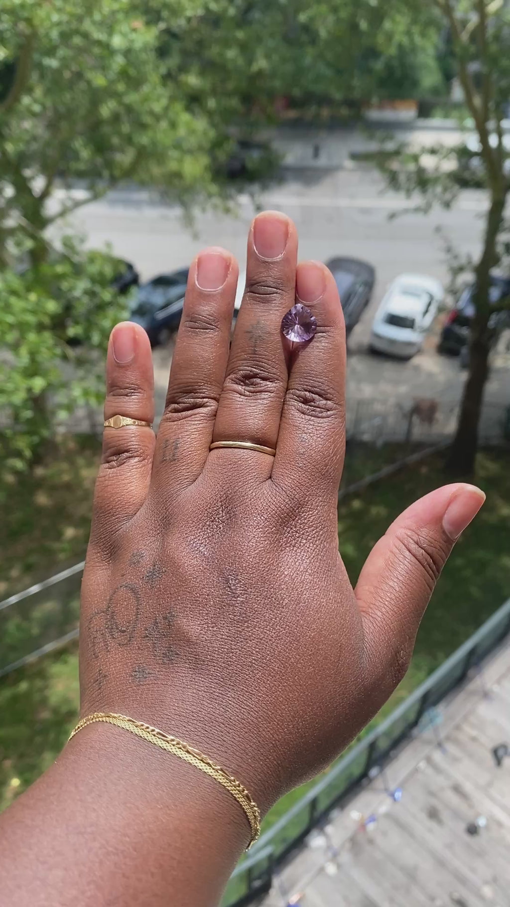 4.35 ct. Concave Cut Natural Amethyst