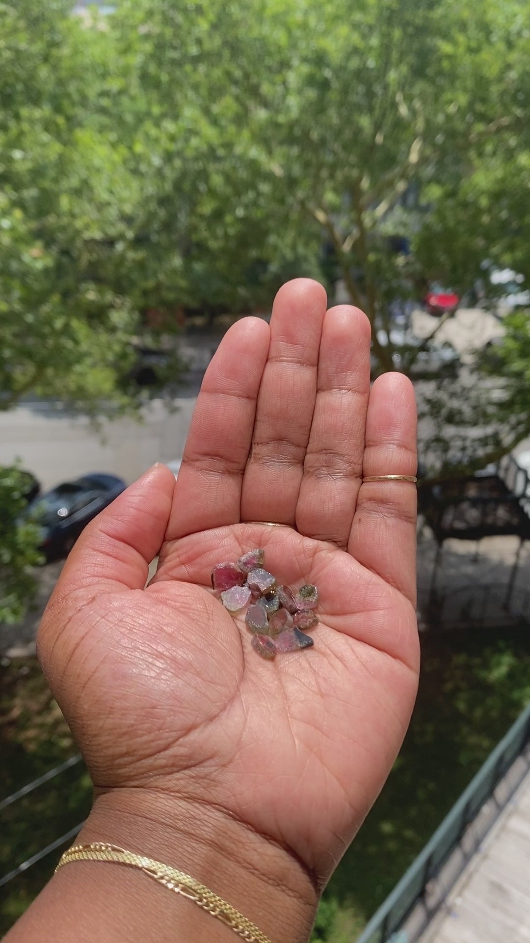Watermelon Tourmaline Slices