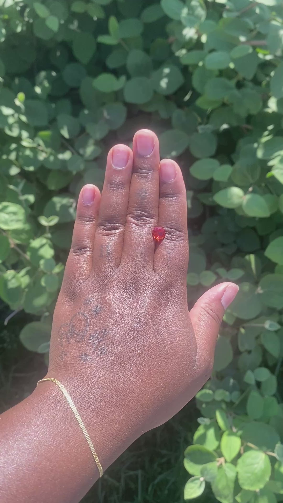 2.7ct Lab Grown Round Padparadscha