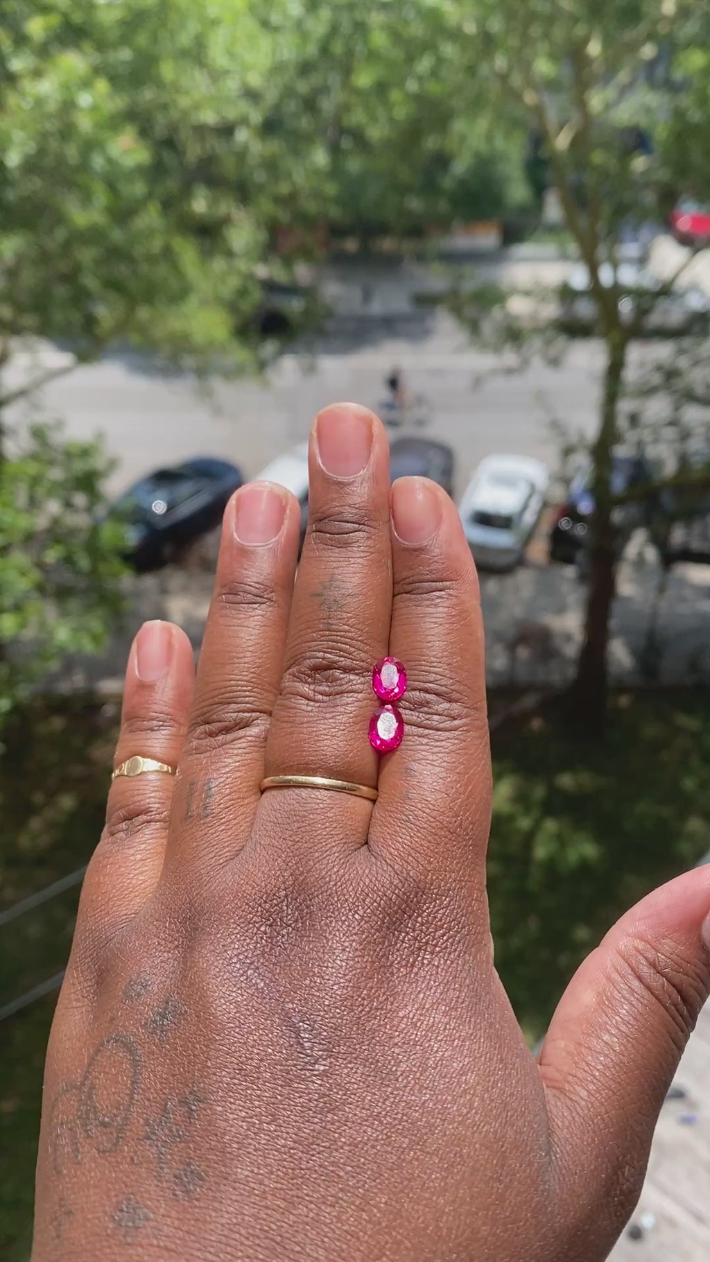 Oval Cut Lab-Grown Ruby