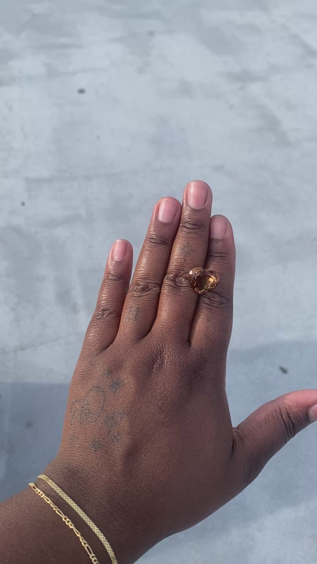 15.01 ct. Heart Champagne Topaz